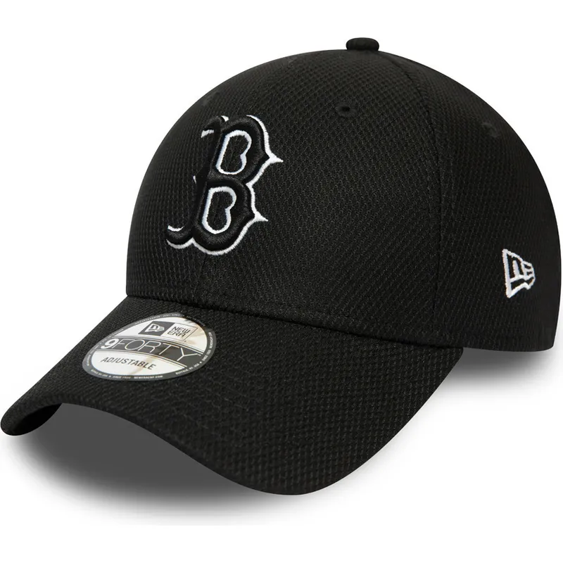 kasketter-buet-sort-justerbar-rem-9forty-diamond-era-essential-fra-boston-red-sox-mlb-af-new-era