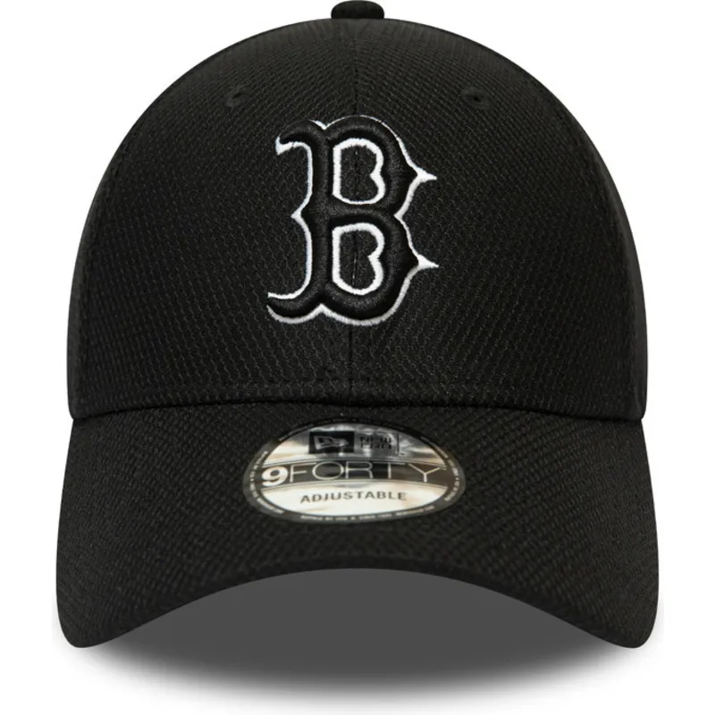 kasketter-buet-sort-justerbar-rem-9forty-diamond-era-essential-fra-boston-red-sox-mlb-af-new-era