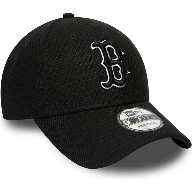 kasketter-buet-sort-justerbar-rem-9forty-diamond-era-essential-fra-boston-red-sox-mlb-af-new-era