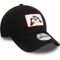 sort-justerbar-9twenty-kurvet-kasket-med-silvestre-looney-tunes-fra-new-era