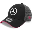 kasketter-buet-sort-justerbar-rem-9forty-tonal-esports-fra-mercedes-formula-1-af-new-era