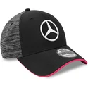 kasketter-buet-sort-justerbar-rem-9forty-tonal-esports-fra-mercedes-formula-1-af-new-era