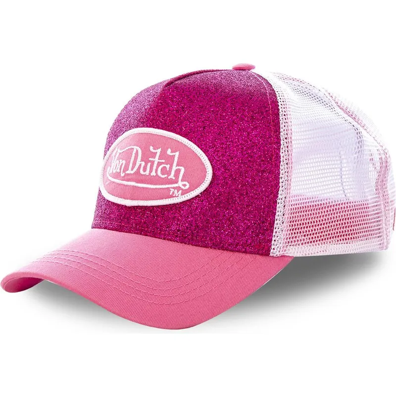 kasketter-buet-rosa-snapback-af-von-dutch