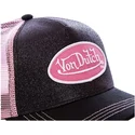 sort-og-lyserod-trucker-kasket-flak-bla-fra-von-dutch
