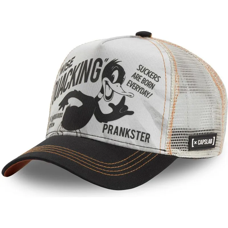 kasketter-buet-hvid-snapback-anders-and-looney-tunes-af-capslab