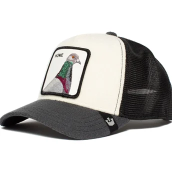 goorin-bros-homie-pigeon-hvid-gra-og-sort-trucker-cap-med-due