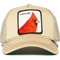 goorin-bros-handsome-boy-khaki-trucker-kasket-med-fugl