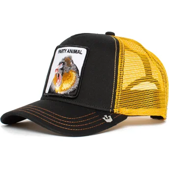goorin-bros-party-animal-sort-og-gul-trucker-kasket-med-abe