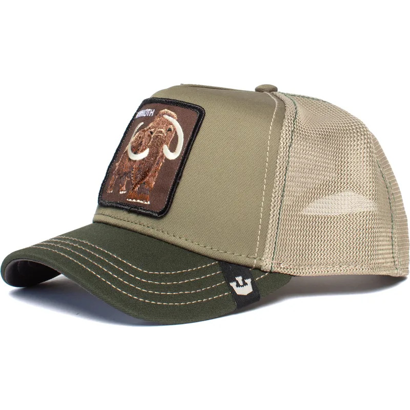 goorin-bros-wooly-mammoth-gron-trucker-kasket-med-mammut