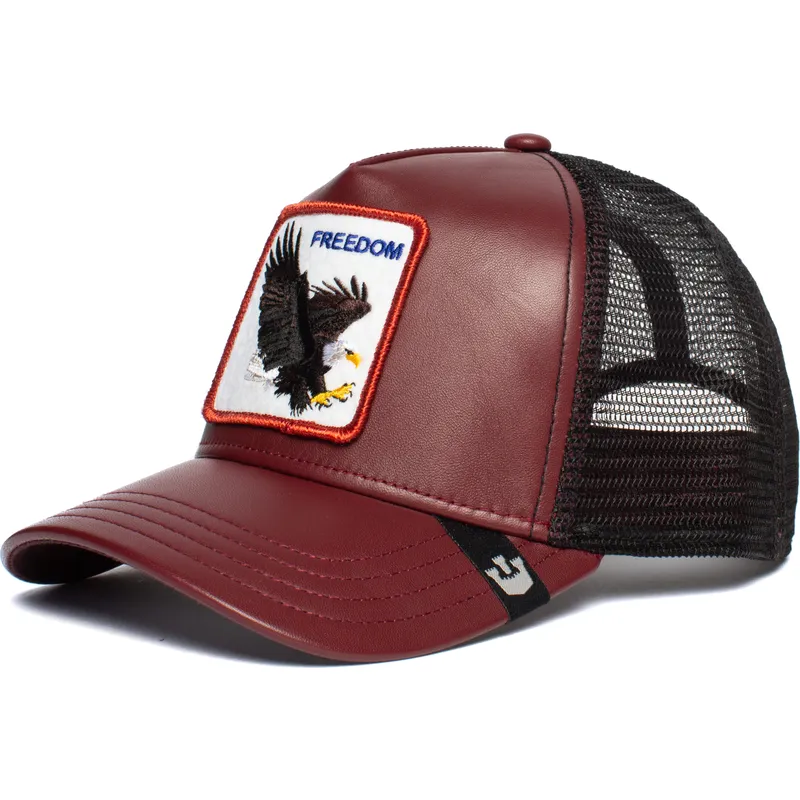 rod-og-sort-trucker-kasket-med-orn-big-bird-fra-goorin-bros
