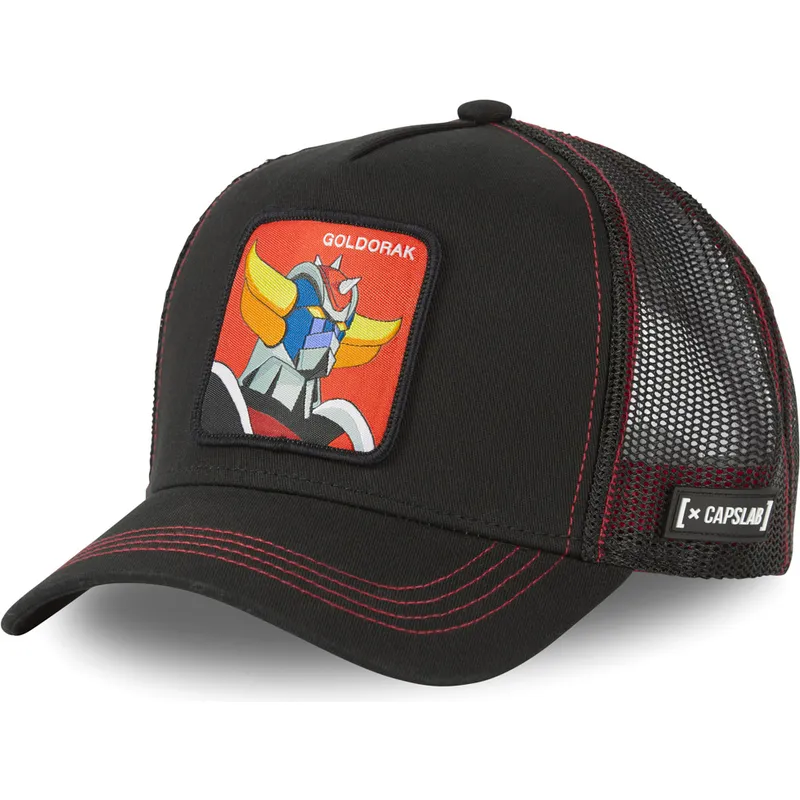 kasketter-buet-sort-snapback-robot-grendizer-robot-grendizer-af-capslab
