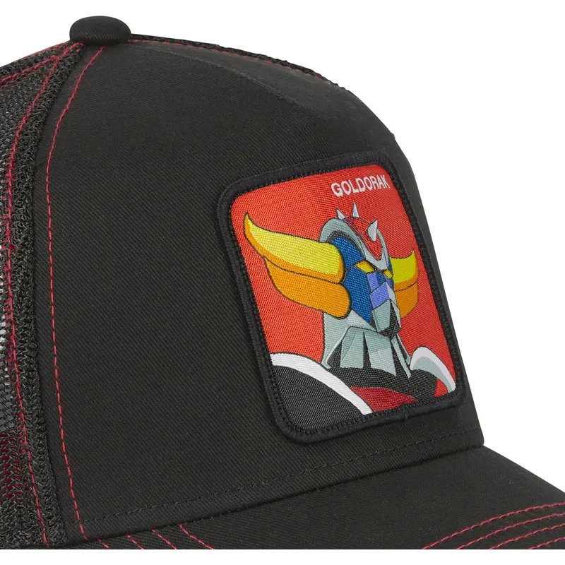 kasketter-buet-sort-snapback-robot-grendizer-robot-grendizer-af-capslab