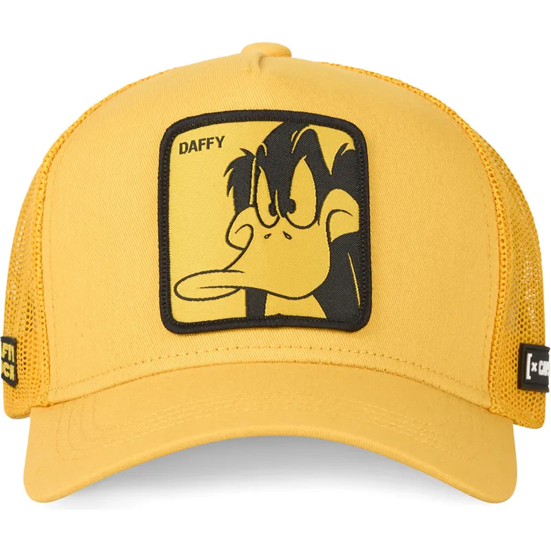 gul-trucker-kasket-daffy-duck-loo-duf1-looney-tunes-fra-capslab