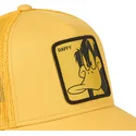 gul-trucker-kasket-daffy-duck-loo-duf1-looney-tunes-fra-capslab