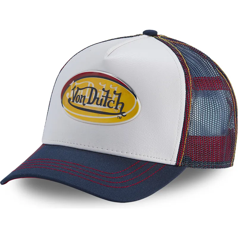 hvid-og-bla-trucker-kasket-adec-whi-fra-von-dutch