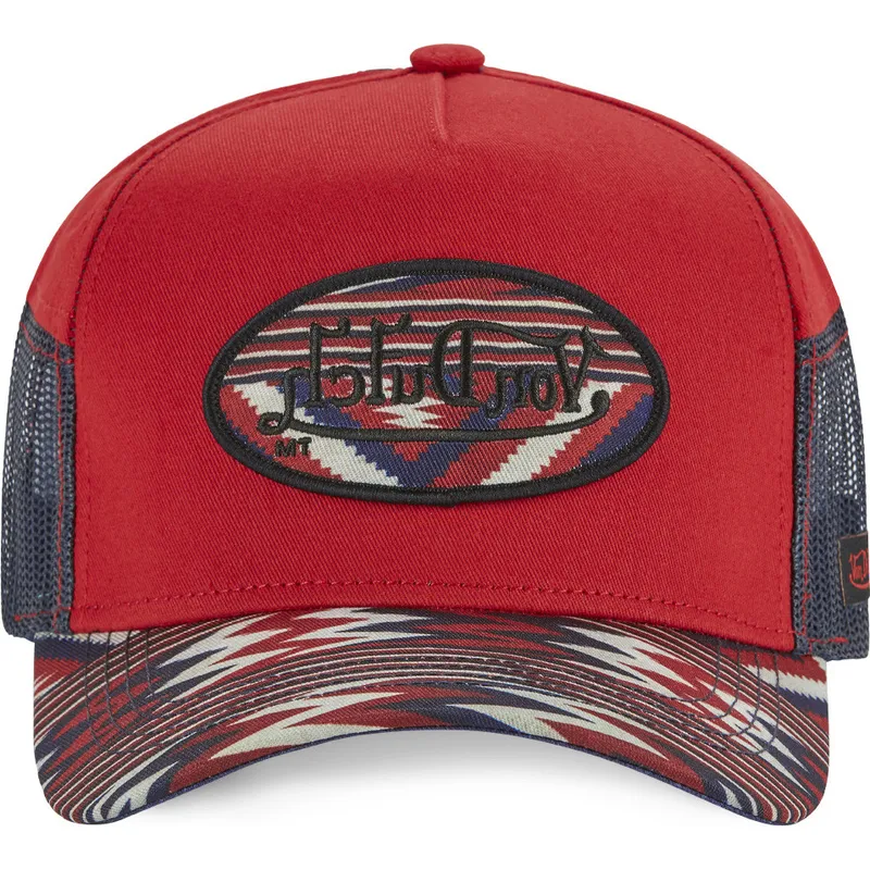 kasketter-buet-rod-snapback-af-von-dutch