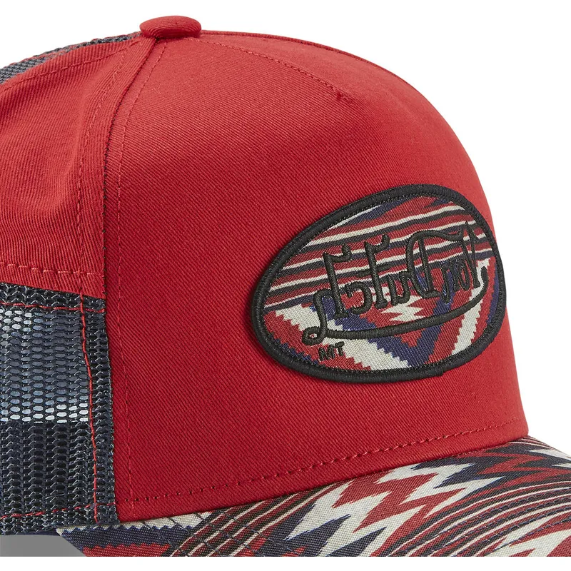 kasketter-buet-rod-snapback-af-von-dutch
