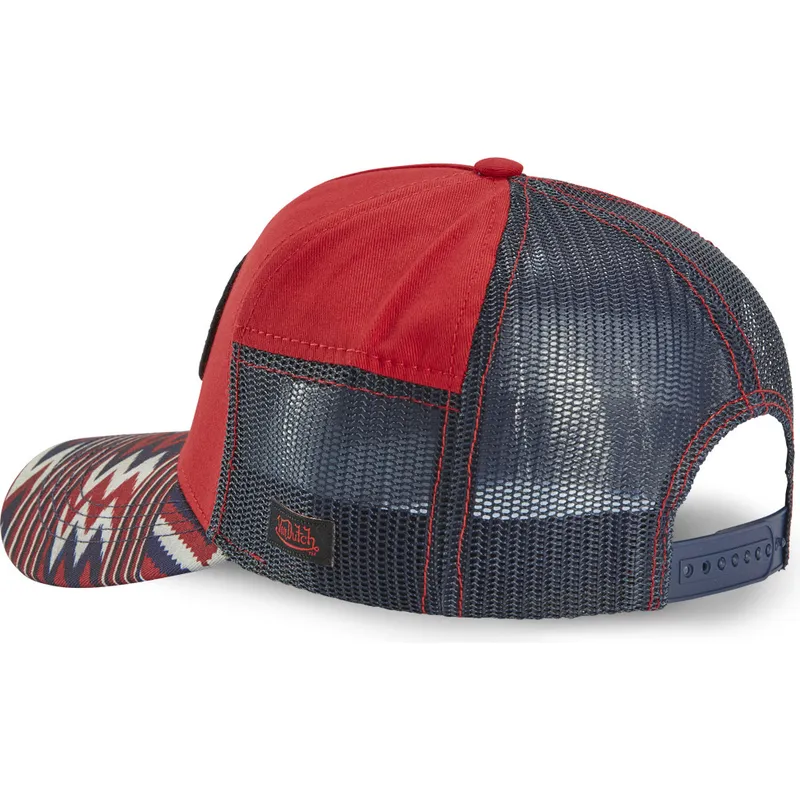 kasketter-buet-rod-snapback-af-von-dutch