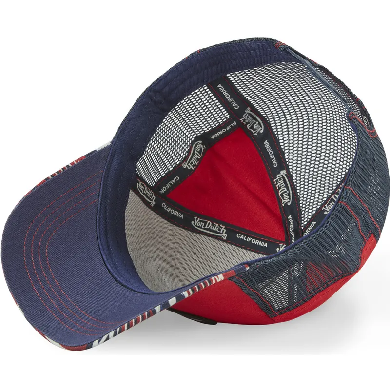 kasketter-buet-rod-snapback-af-von-dutch