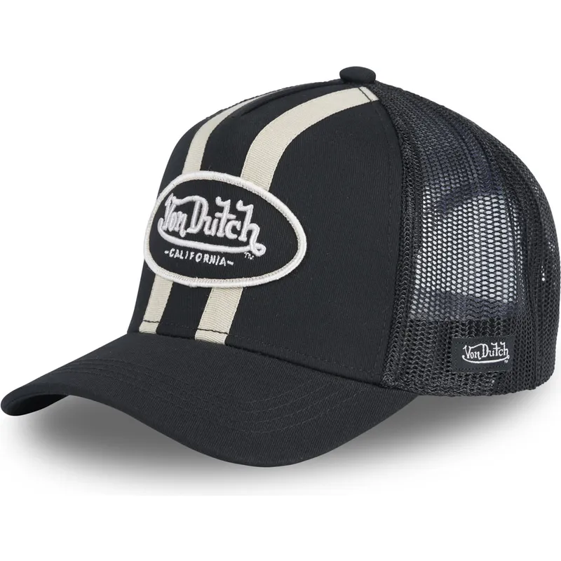 sort-trucker-kasket-stri-nr-fra-von-dutch
