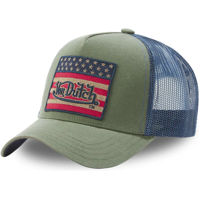 kasketter-buet-gron-snapback-af-von-dutch