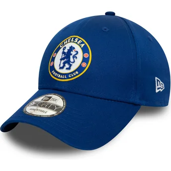 Blå curved snapback kasket 9FORTY Chelsea Football Club fra New Era