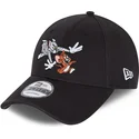 sort-justerbar-9forty-tom-og-jerry-looney-tunes-kasket-fra-new-era