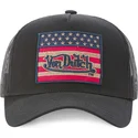 trucker-kasket-sort-flag-nr-fra-von-dutch