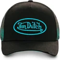 sort-trucker-kasket-med-cyan-neo-cya-logo-fra-von-dutch