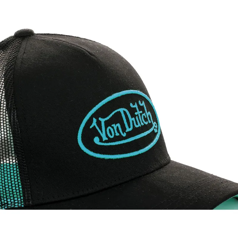 sort-trucker-kasket-med-cyan-neo-cya-logo-fra-von-dutch