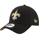 sort-justerbar-curved-kasket-9forty-the-league-fra-new-orleans-saints-nfl-fra-new-era