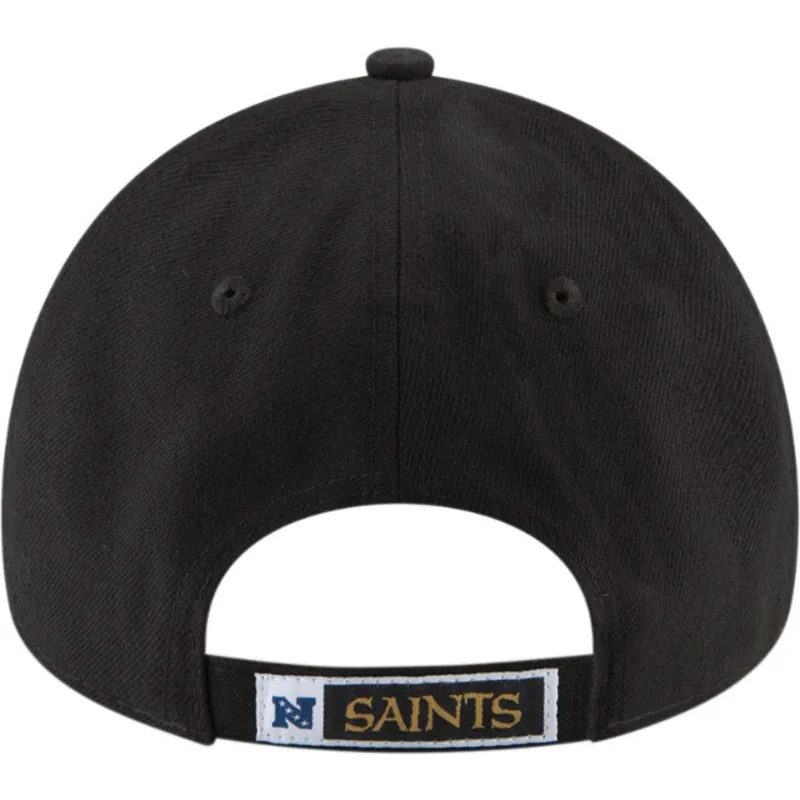 sort-justerbar-curved-kasket-9forty-the-league-fra-new-orleans-saints-nfl-fra-new-era