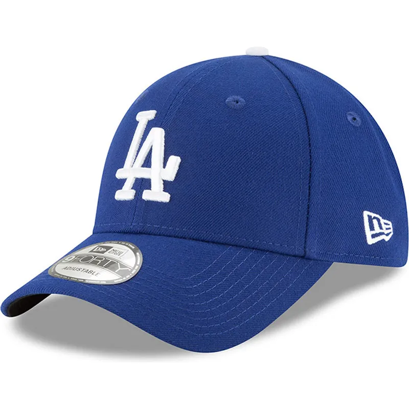 justerbar-bla-kurvet-kasket-9forty-the-league-fra-los-angeles-dodgers-mlb-fra-new-era