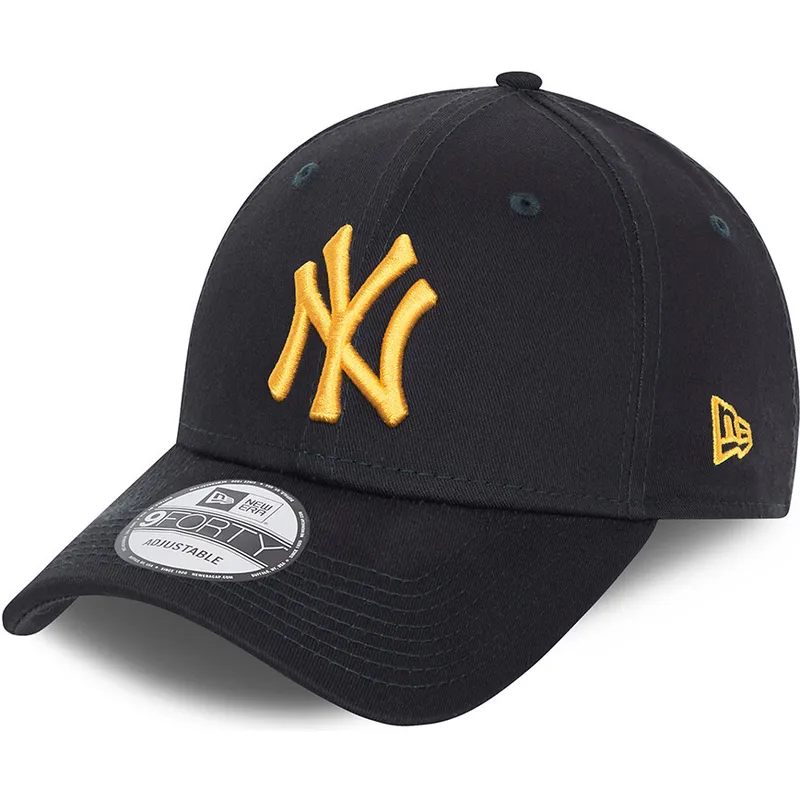 kasketter-buet-marinebla-justerbar-rem-dorado-9forty-league-essential-fra-new-york-yankees-mlb-af-new-era
