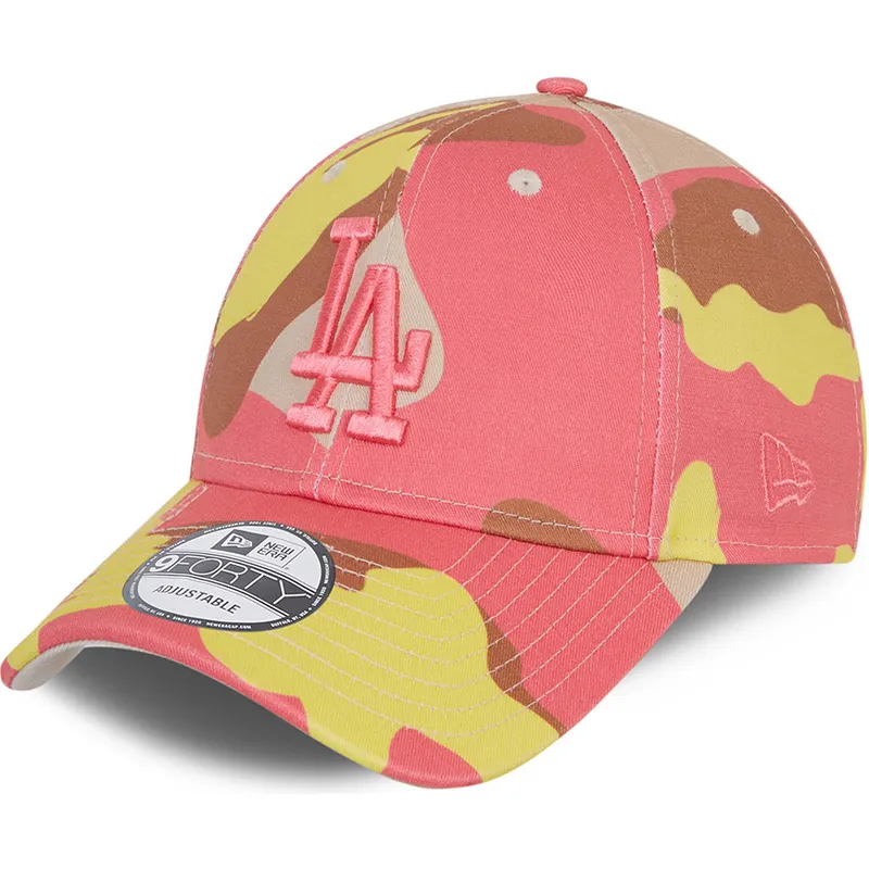 kasketter-buet-camouflage-justerbar-rem-rosa-rosa-9forty-fra-los-angeles-dodgers-mlb-af-new-era kasketter-buet-camouflage-justerbar-rem-rosa-rosa-9forty-fra-los-angeles-dodgers-mlb-af-new-era
