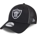 kasketter-buet-sort-justerbar-rem-9forty-mesh-underlay-fra-las-vegas-raiders-nfl-af-new-era