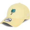 new-era-9forty-sports-palm-tree-justerbar-gul-buet-kasket