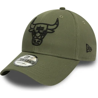 kasketter-buet-gron-justerbar-rem-negro-9forty-league-essential-fra-chicago-bulls-nba-af-new-era