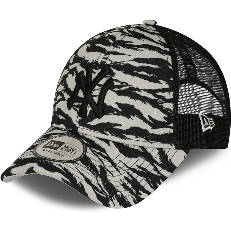 kasketter-buet-gra-snapback-negro-9forty-tiger-print-fra-new-york-yankees-mlb-af-new-era kasketter-buet-gra-snapback-negro-9forty-tiger-print-fra-new-york-yankees-mlb-af-new-era