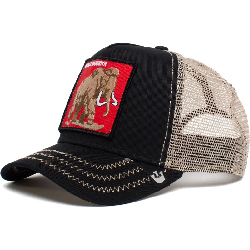 sort-truckerkasket-mammut-wooly-mammoth-6-tons-the-farm-fra-goorin-bros