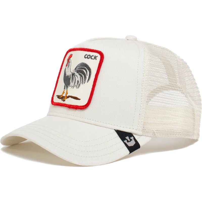 goorin-bros-the-farm-hvid-trucker-kasket-med-hane-cock-rooster