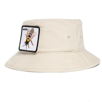 spande-hvid-fra-bucket-blanco-abeja-queen-bee-witched-the-farm-the-farm-af-goorin-bros
