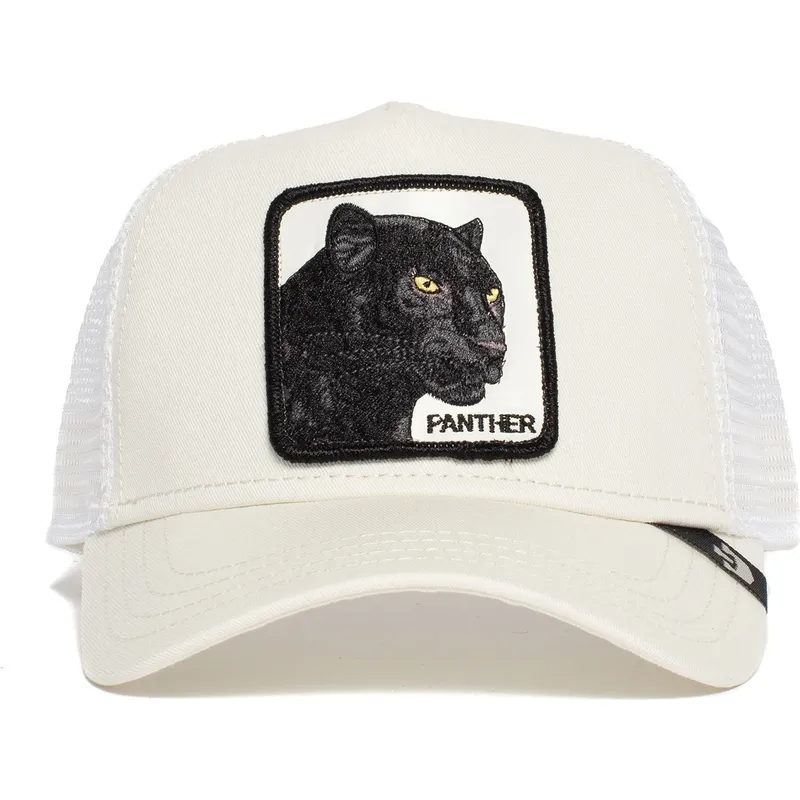 hvid-trucker-kasket-panter-black-panther-fra-goorin-bros