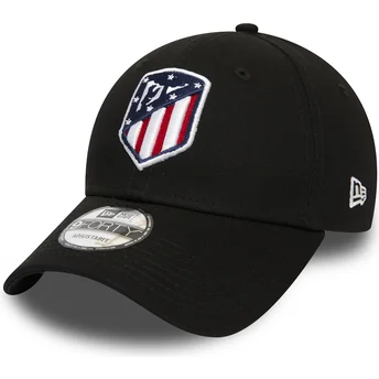 sort-justerbar-9forty-essential-kasket-med-buet-skygge-fra-atletico-de-madrid-lfp-fra-new-era