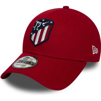 kasketter-buet-rod-justerbar-rem-9forty-essential-de-atletico-fra-atletico-de-madrid-lfp-af-new-era