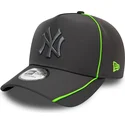 gra-buet-snapback-kasket-med-grat-logo-feather-pipe-a-frame-af-new-york-yankees-mlb-fra-new-era