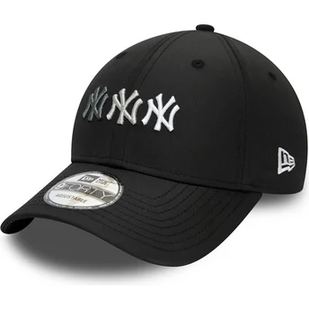 new-era-new-york-yankees-mlb-9forty-stack-logo-justerbar-sort-buet-kasket