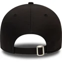 sort-justerbar-kasket-med-buet-skygge-og-blat-logo-9forty-league-essential-fra-new-york-yankees-mlb-fra-new-era