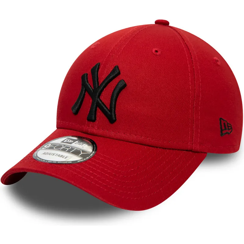 kasketter-buet-rod-justerbar-rem-negro-9forty-league-essential-fra-new-york-yankees-mlb-af-new-era