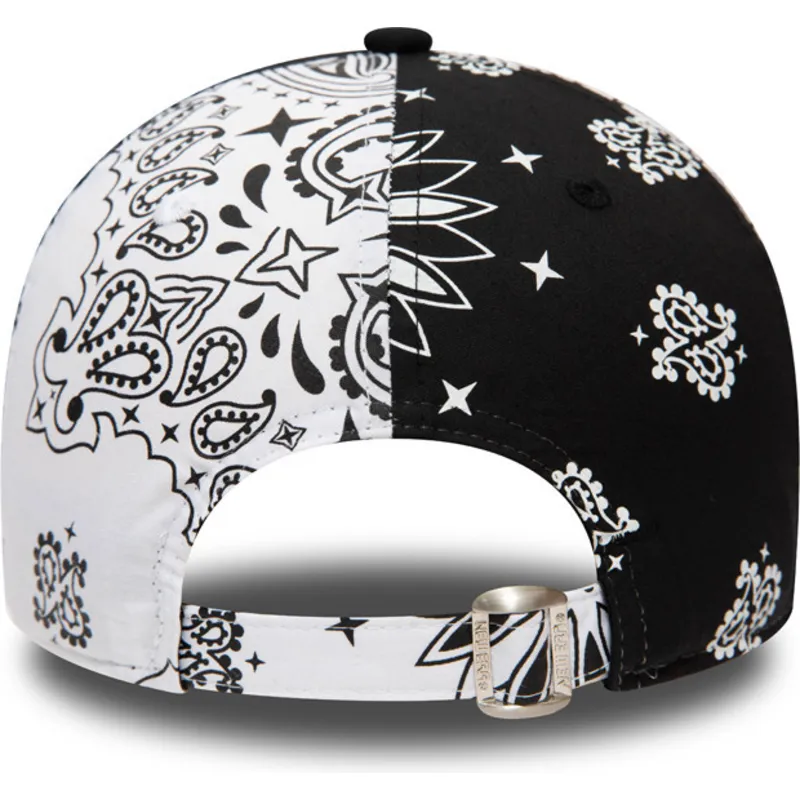 kasketter-buet-sort-justerbar-rem-9forty-paisley-print-fra-new-york-yankees-mlb-af-new-era